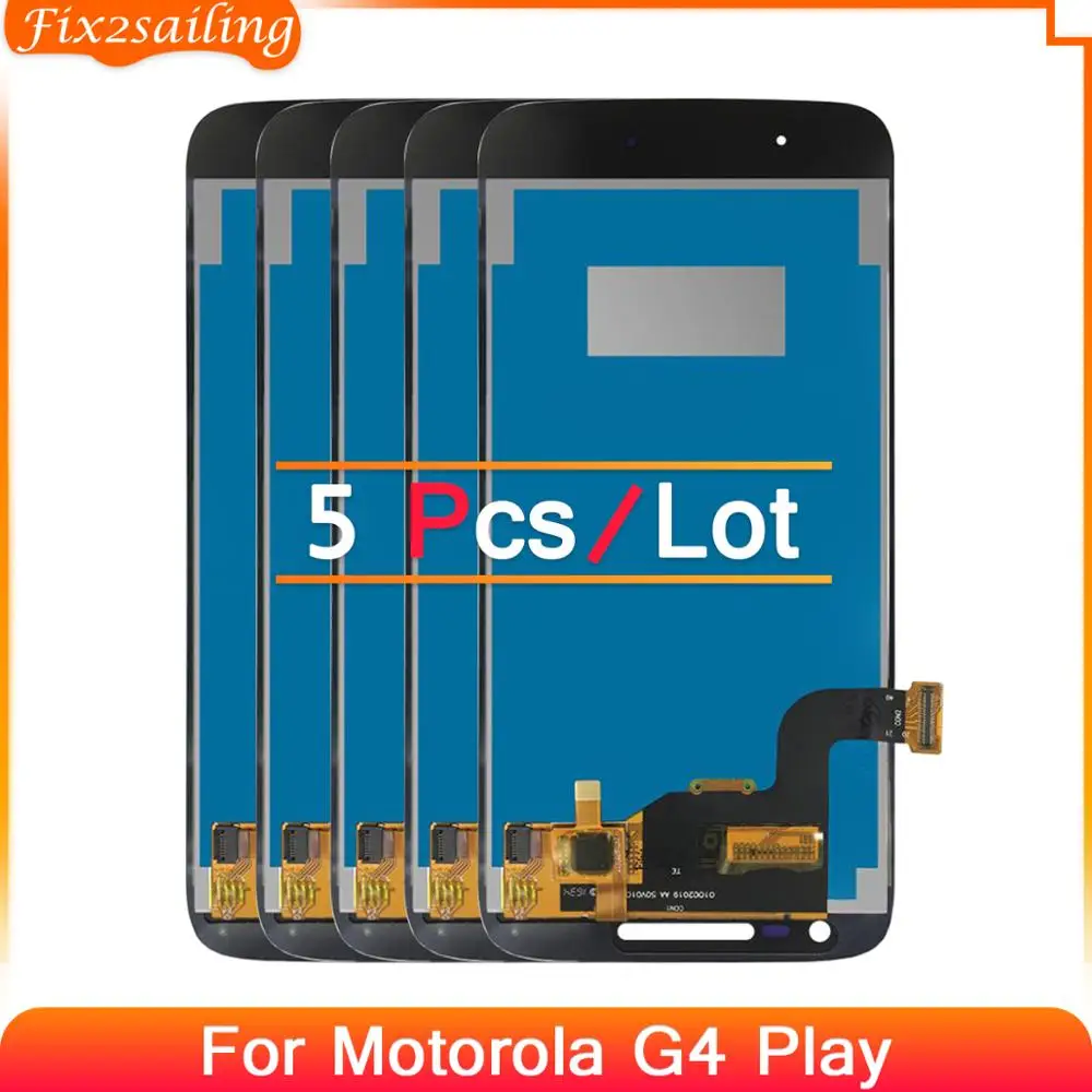 5 шт. для Motorola MOTO G4 Play XT1603 XT1601XT1604 XT1602 Новый ЖК дисплей сенсорный экран дигитайзер