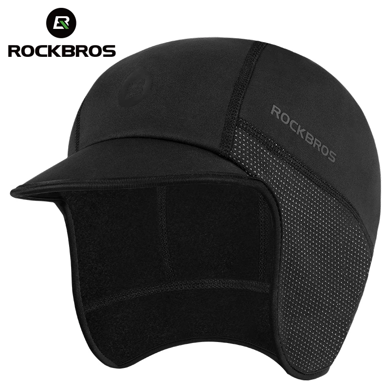 

ROCKBROS Men Winter Cycling Cap Windproof Thermal Ski Cap Running Skiing Motocycle Riding Hat Women MTB Bike Cycling Headwear