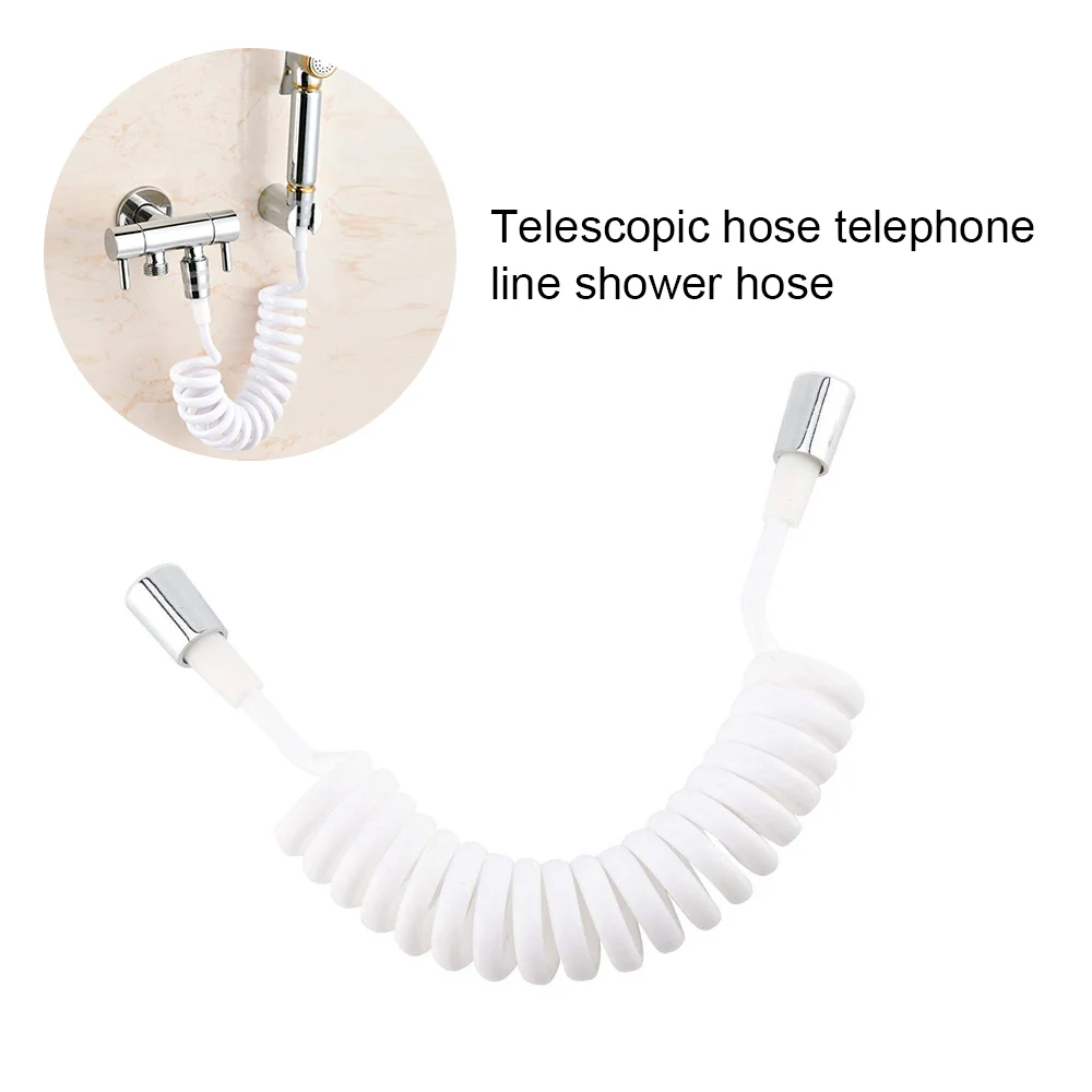 

150cm/200cm Flexible Shower Spring Hose Telephone Line Plumbing Hose for Water Plumbing Toilet Bidet Sprayer Bathroom