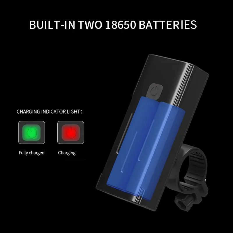 Перезаряжаемый USB светильник bicckcle 5200 мАч 3 * T6/L2 велосипедный передний внешний