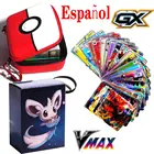 Карты Pokemon в испанском стиле, 50-100 шт., GX VMAX V VmaxTrainer, энергетические Сияющие карты, игра Castellano, карты Pokemon Espaol, игрушка