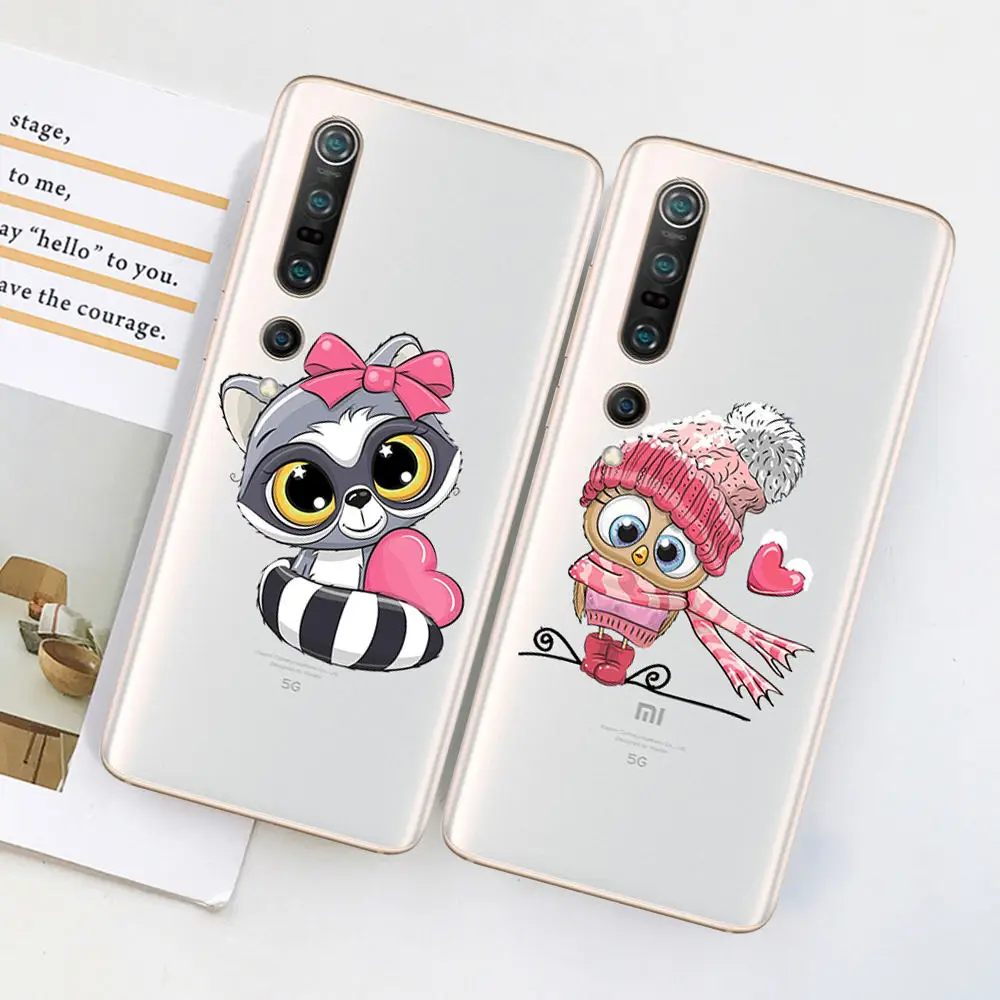 Рождественский чехол с рисунком Совы единорога для Xiaomi 10 Pro Redmi mi 8 6 9 A2 Lite A1 Note 5A 4X 4A