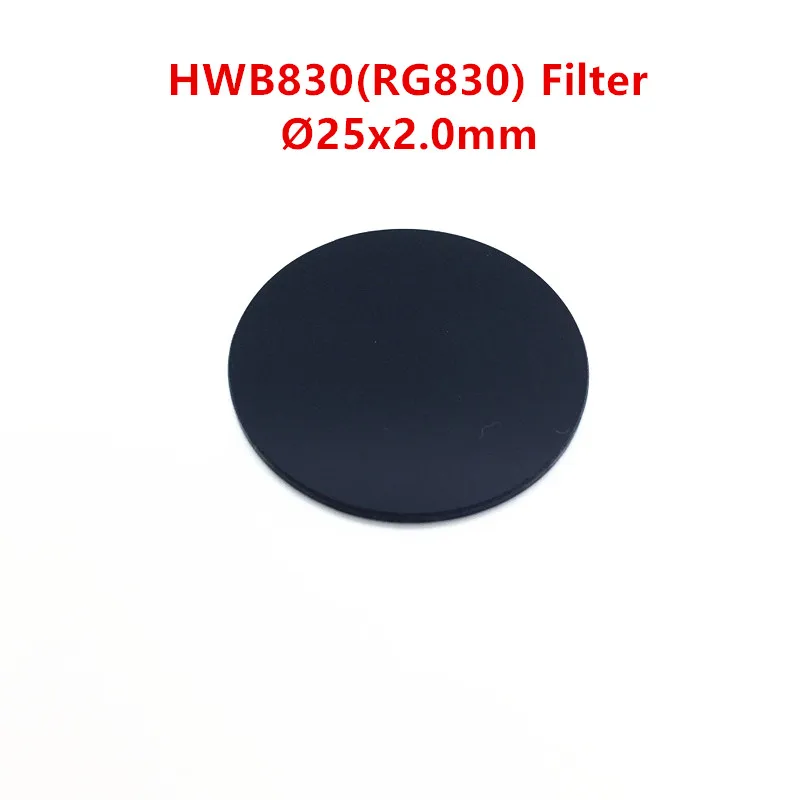 HWB830 25*2,0 мм RG830 830nm длинный ИК инфракрасный фильтр пропуска черное стекло Видимый светильник Cut