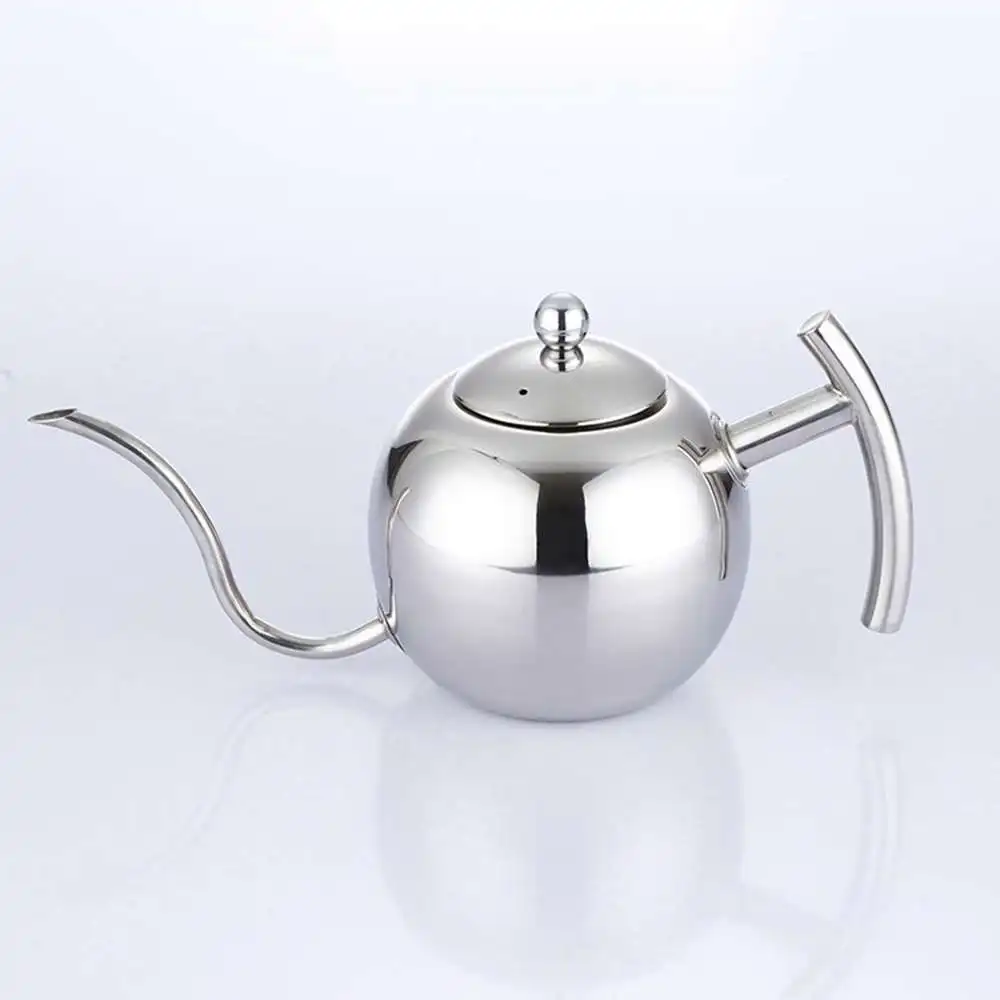 

850ml Hand Flush Tea Moka Coffee Jar Pot Stainless Steel Coffee Drip Kettle Kitchen Accessories