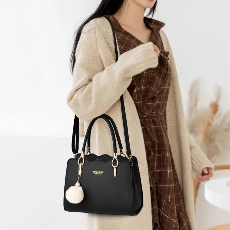 

2021 New Handbag Simple Large-Capacity Crossbody Bag All-Matching Shoulder Bag Women Messenger