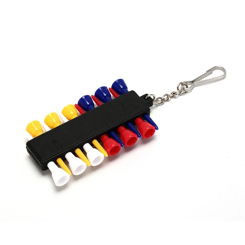 

Activing Plastic Golf Tee Holder Carrier With 12 Golf Tees And 3 Plastic Ball Markers