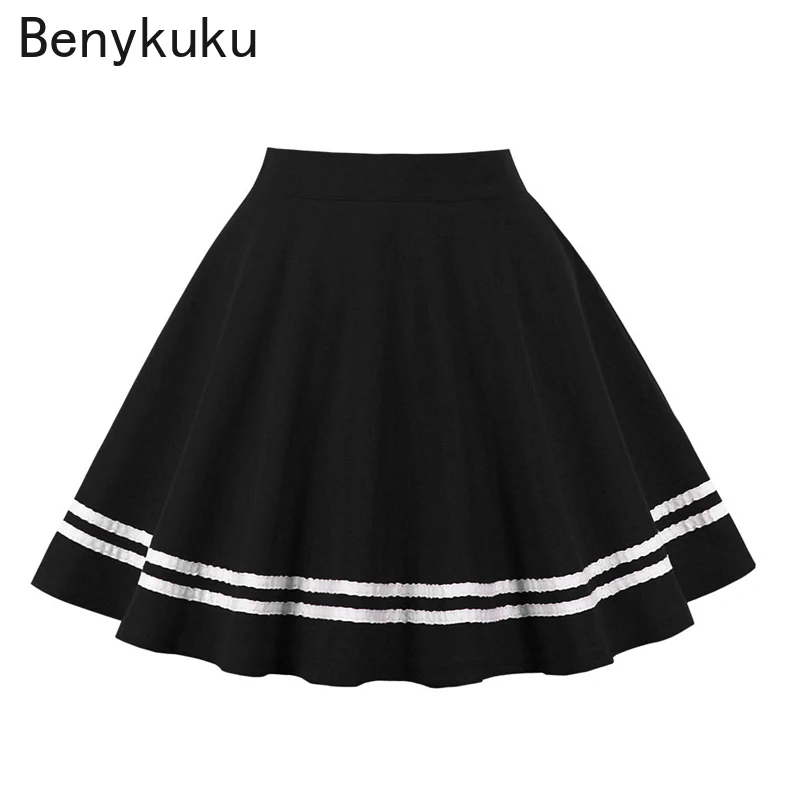 Юбка Женская теннисная трапециевидная с завышенной талией повседневная