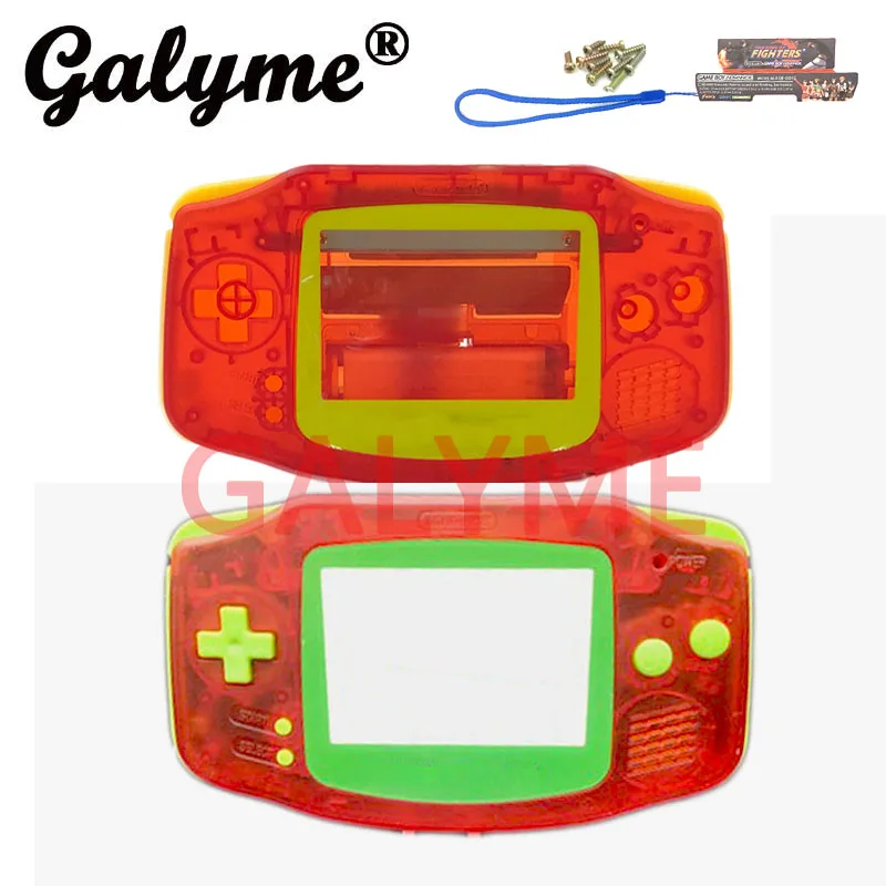 Прозрачный красный полный набор Корпус чехол &quotсделай сам&quot с cover w/цветные