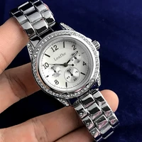 fashion brand diamond womens watches gold silver stainless steel strap quartz watch holiday gifts first choice