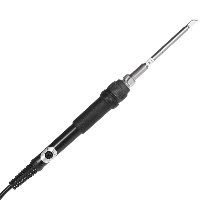 

2Pcs T12 DC 12-24V 75W Mini Electric Soldering Iron with Regulator Adjustable Temperature Welding Tool Black & White