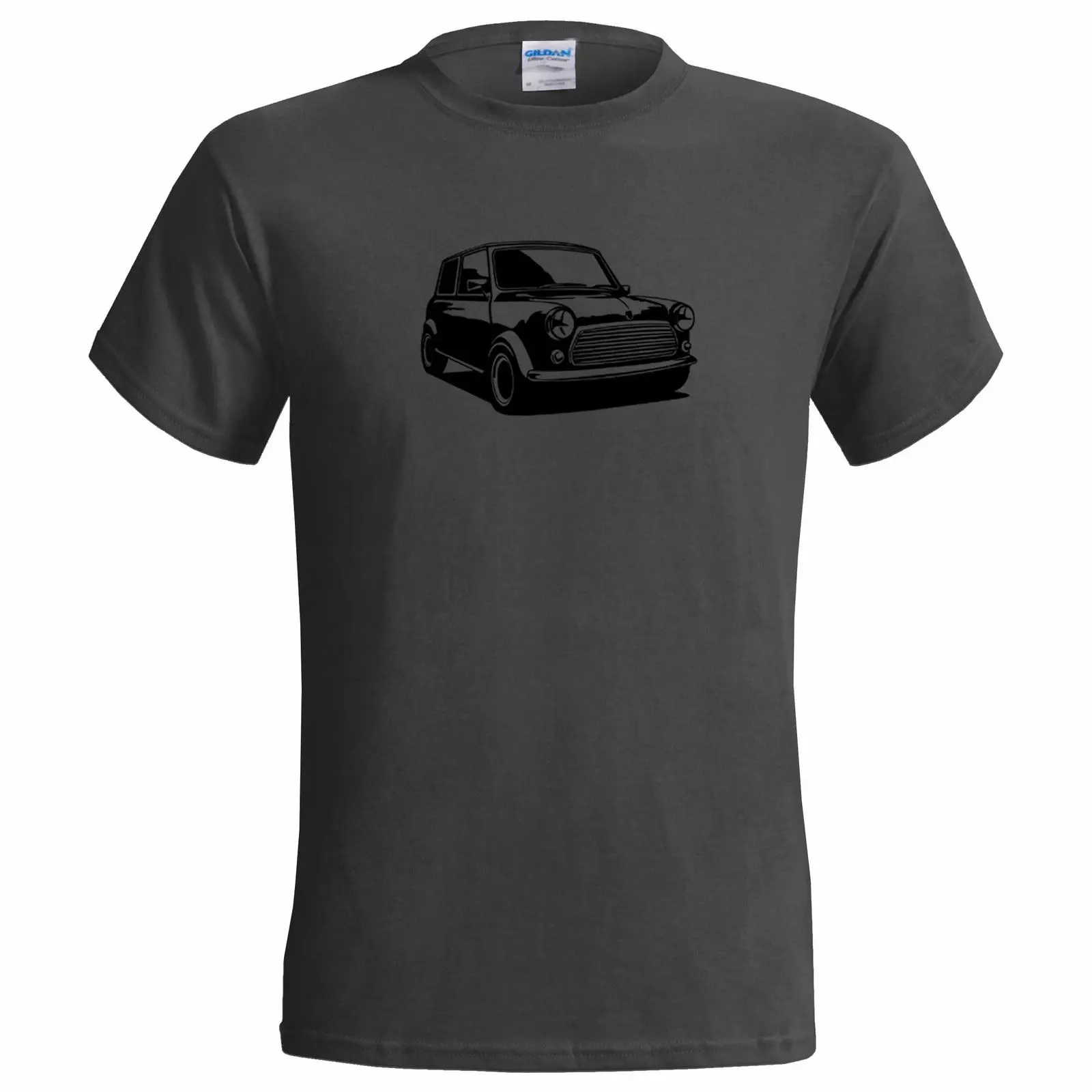 Неформальный трафарет Mini Cooper Мужская футболка Классическая машина 100% хлопок