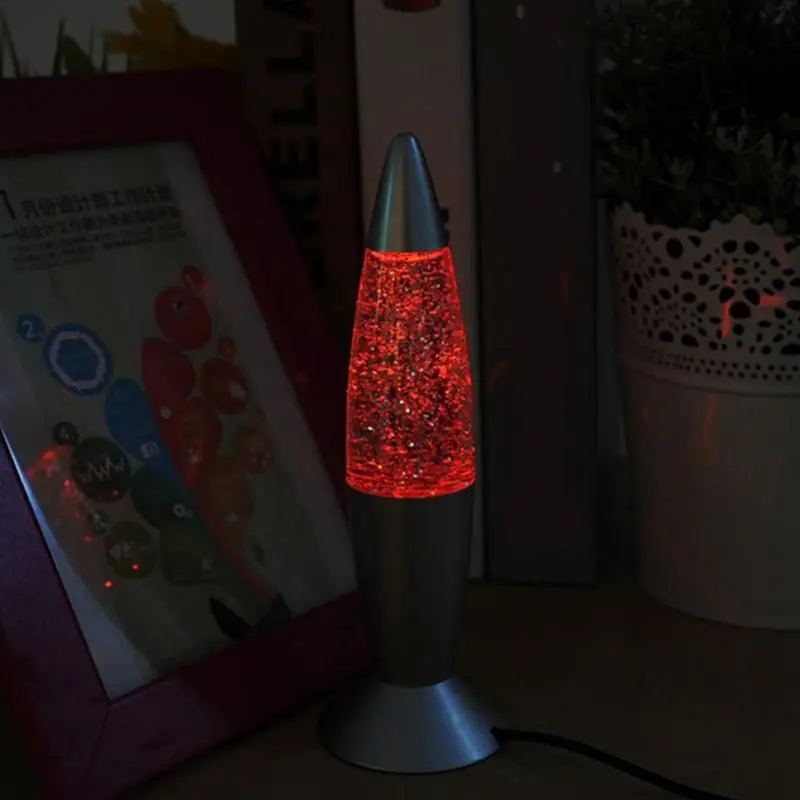 

3D glitter Discoloration Lava Lamp Classic Lava Lamp Peaceful Relaxation Lamp USB interface computer
