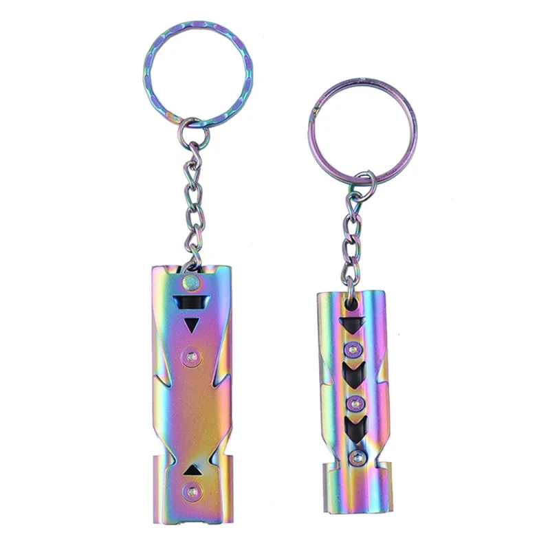 

Mini Portable 150db Double Pipe High Decibel Outdoor Camping Hiking Survival Whistle Multi-Tools Emergency Whistle EDC Tool