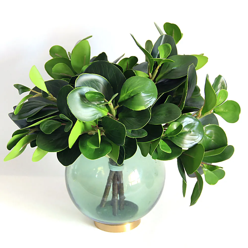 Искусственный цветок растение Зеленый лист композиция зеленое реквизит для