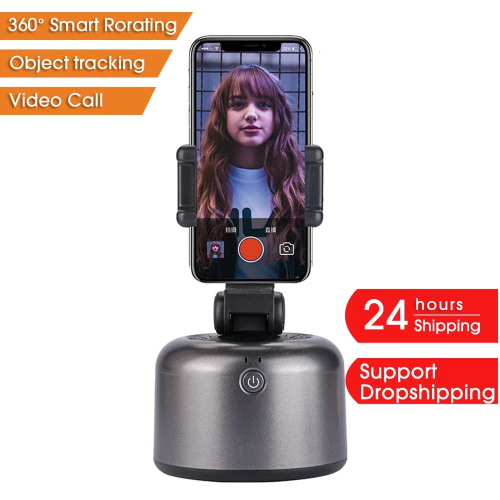 

Apai Genie 360 Rotation Smart Selfie Stick Auto Face tracking Tripod Holdersmart Shooting Gimbal Vlog Live Video Record