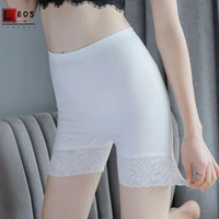 women lace safety pants plus size soft knickers for female high waist flat angle shorts panties nylon safety shorts 2020 new