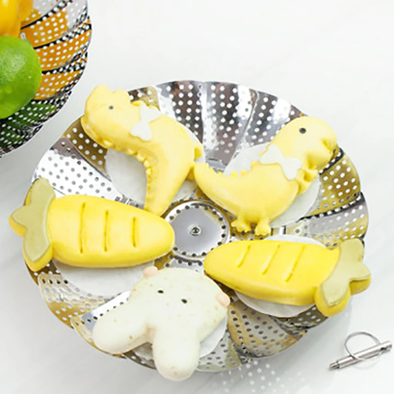 9 дюймов/11 дюймов Творческий нержавеющая посуда для пароварки отпаривания Еда