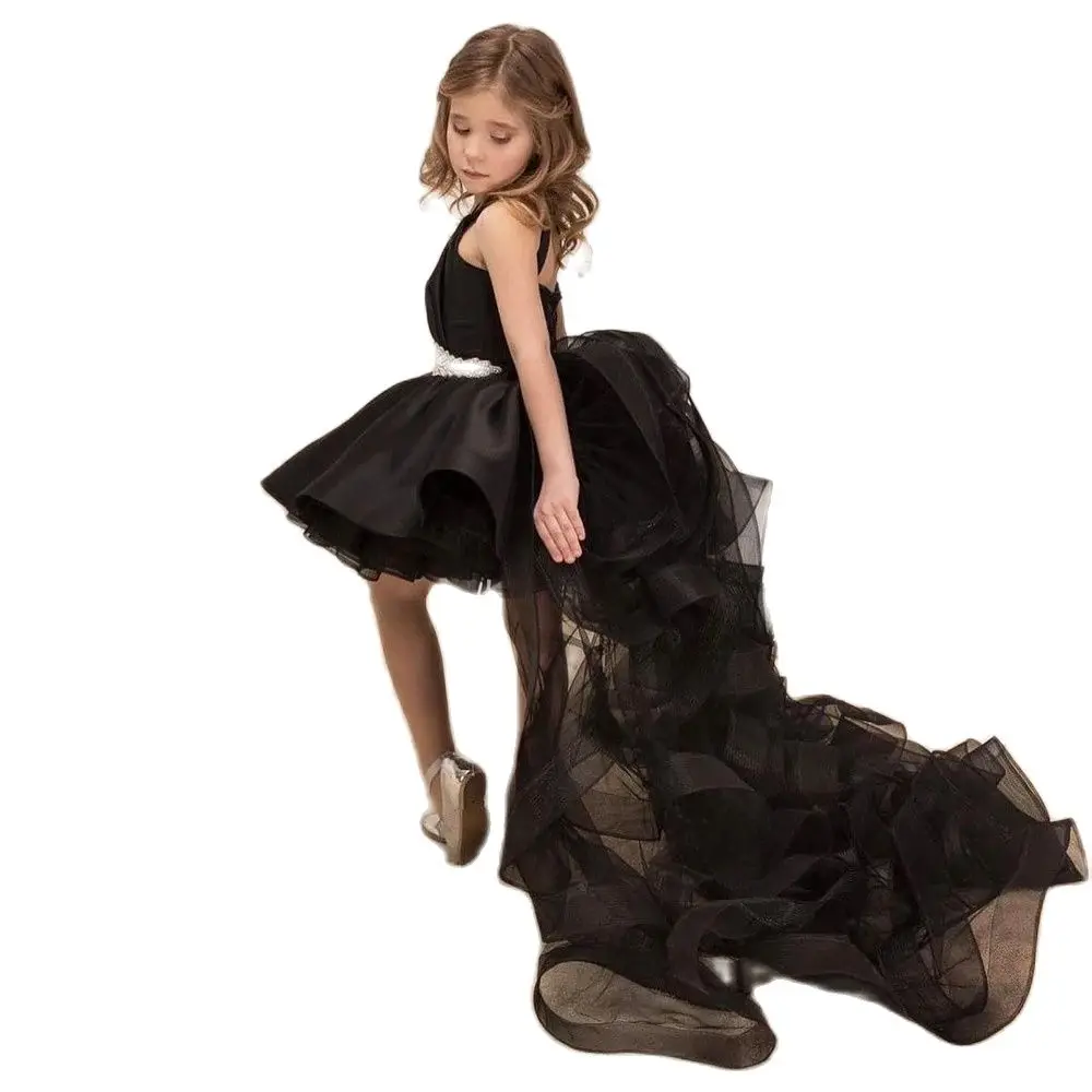 

Tulle Beading Princess Layers Puffy detachable Baby Wedding Party Kid Birthday Dress First Communion Gown Flower Girl Dresses