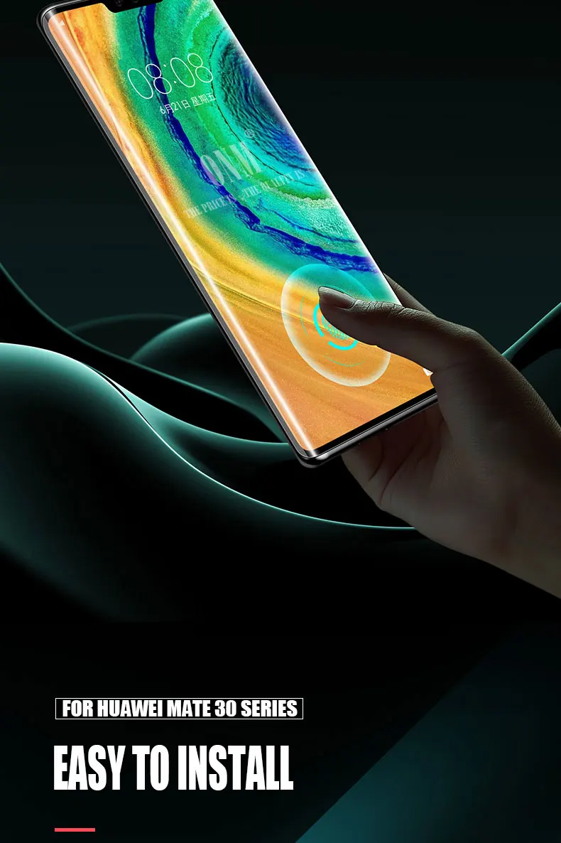 9D закаленное стекло для huawei mate 30/30 Pro Полное покрытие изогнутая Защитная пленка для экрана mate 30 Pro 5G Global защитное стекло