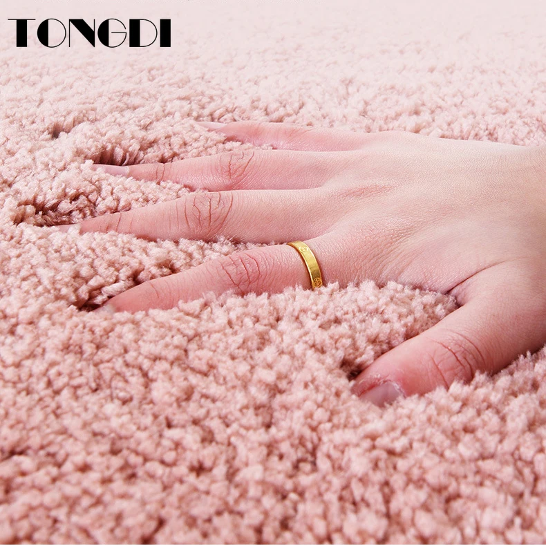 tongdi bathroom carpet mats soft shower fannelette microfiber non slip rug decoration for home living kitchen room parlour free global shipping