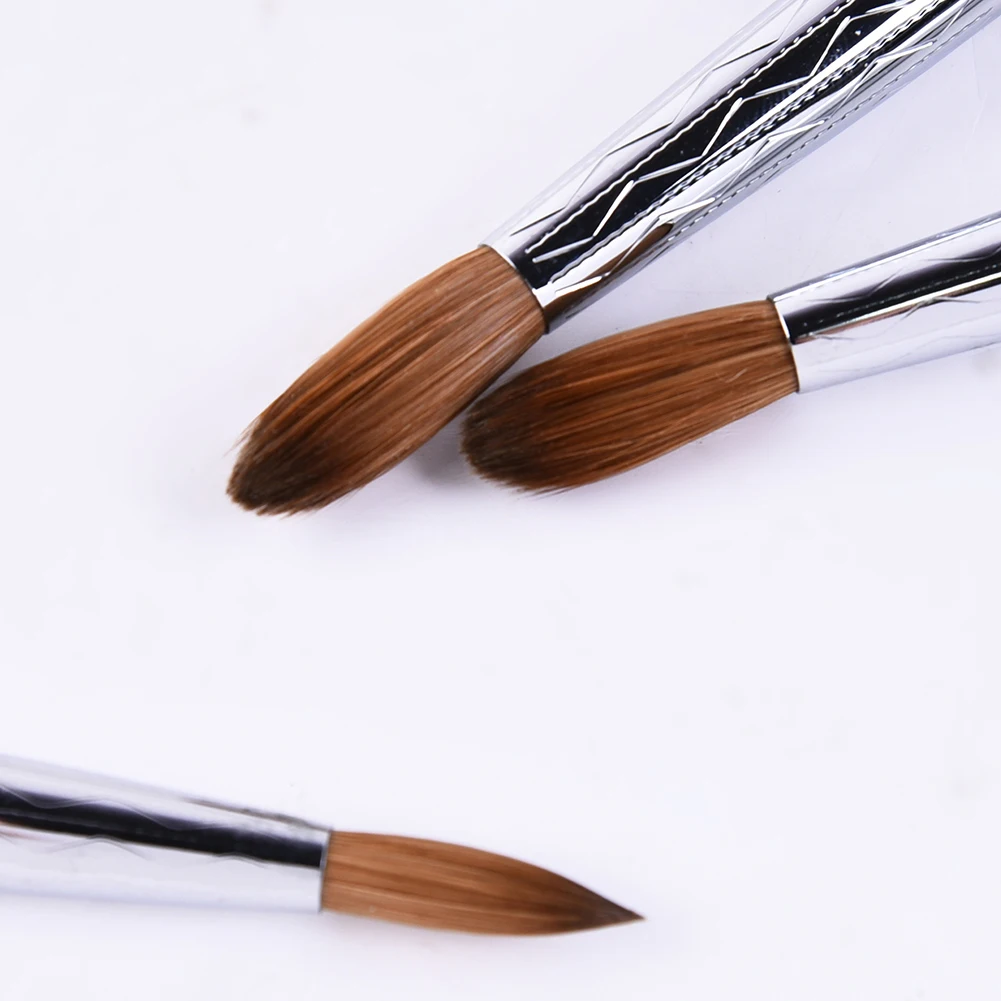 Напечатанные норковые волосы кисти для рисования ногтей ручки начинающих