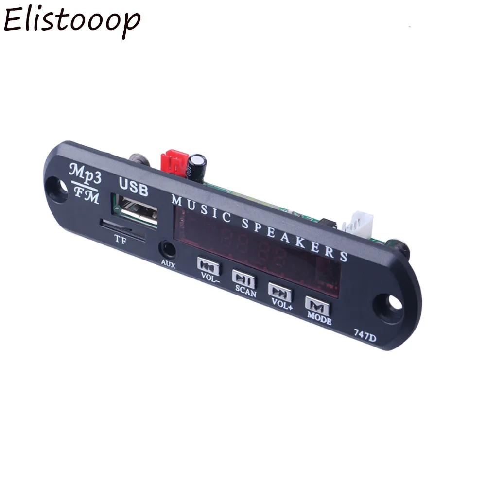 Плата декодера MP3 WMA 5 В 12 постоянного тока блок питания Micro USB TF-радио mp3-декодер