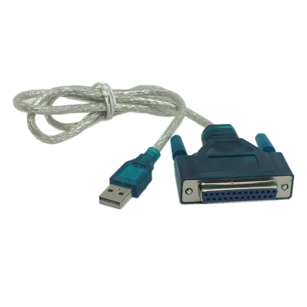 USB 2.0 To 25 Pin DB25 Parallel Port Cable IEEE 1284 1 Mbps Parallel Printer adapter Cable for Computer PC Laptop