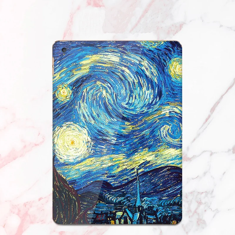 Наклейка на заднюю панель планшета с полным покрытием красочная кожа простой