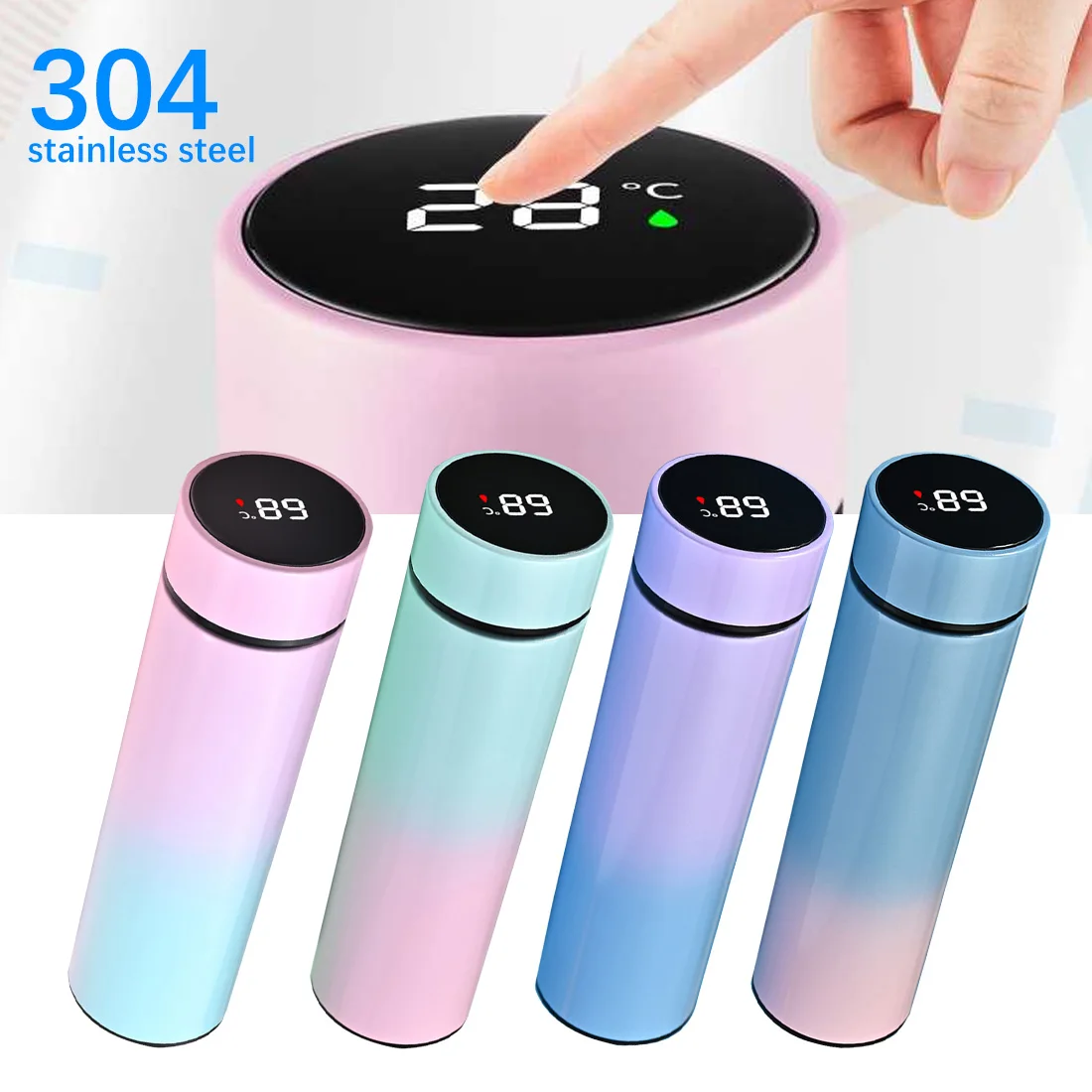

Stainless Steel Intelligent Thermos Temperature Display Smart Water Bottle Vacuum Flasks Thermoses Coffee Cup Christmas Gifts