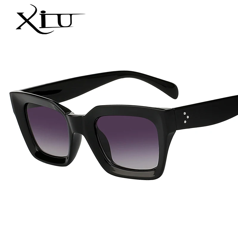 Солнцезащитные очки XIU с квадратными линзами uv400 для мужчин и женщин классические
