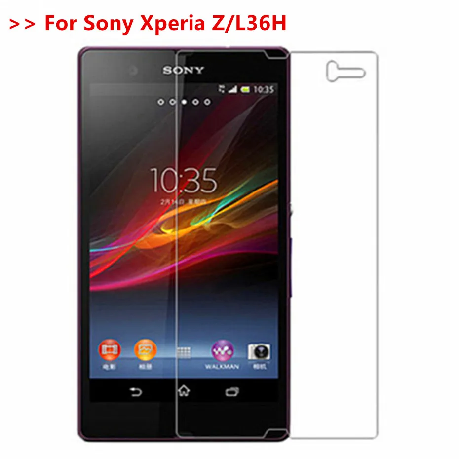 9H закаленное стекло для sony Xperia Z L36H C6602 C6603 C6606 C6616 Премиум протектор экрана