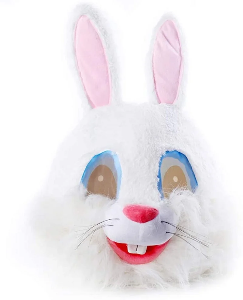Плюшевая маска в виде жуков кролика головы животных на Хэллоуин искусственный