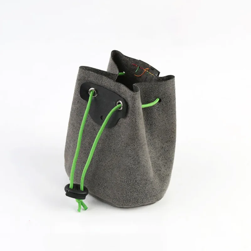 

Steel Ball Bag Portable Storage Bag 14*10*6cm Microfiber Leather Slingshot accessories random color