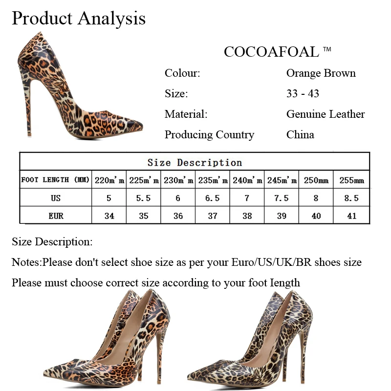 

YECHNE Woman Luipaard Pumps Plus Size 33-43 Fashion Sexy Stiletto Party Bruiloft Pumps Rev 12 CM Ultra High heels Shoes