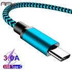 AFY USB C кабель для зарядки для samsung A50 s8 plus HAUWEI Honor 20 type C кабель для передачи данных кабель type-c 1 м 2 м 3 м плетеный кабель