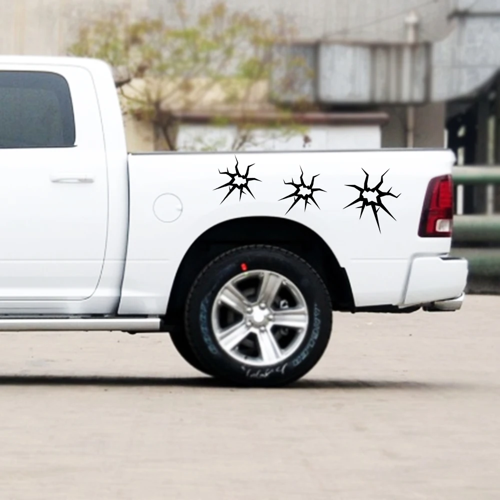 Автомобильная наклейка контейнер для пикапа боковые полосы комплект наклеек