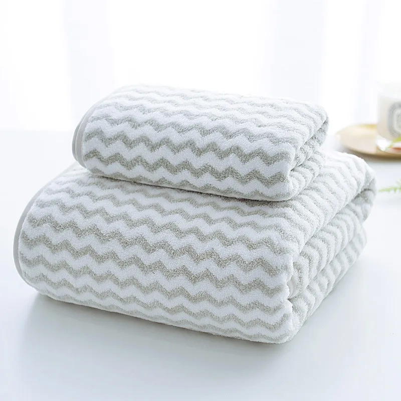2 шт./компл. набор полотенец из полиэстера для путешествий плавания с волнистым