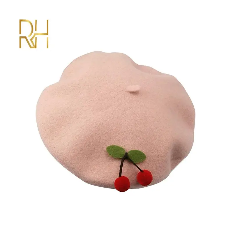 Женский шерстяной берет Красный вишневого цвета художник французский женский