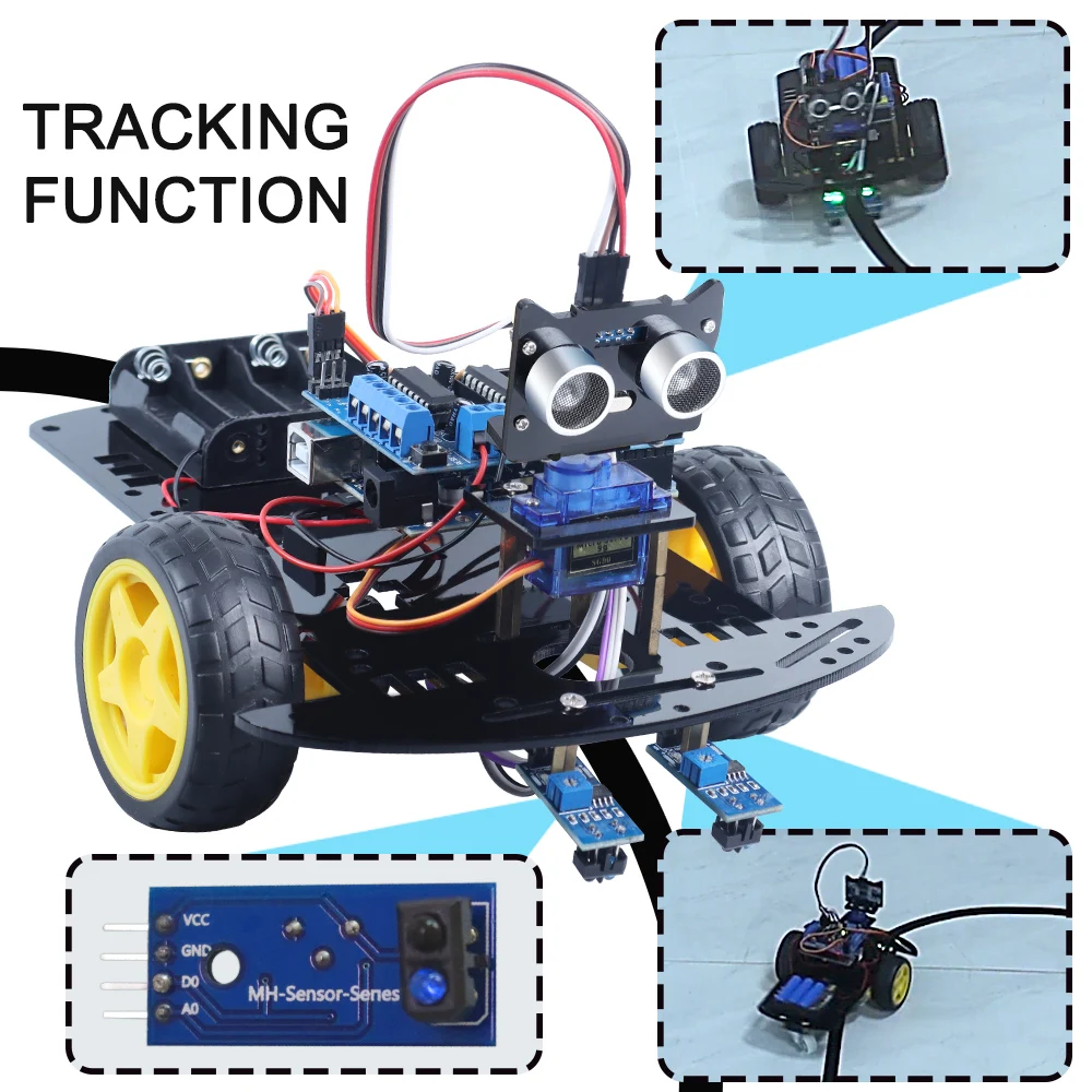 

New 2WD Smart Robot Car Kit For Arduino Uno R3 Project with Ultrasonic Module IR Infrared Obstacle Avoidance Sensor Toy For Kids