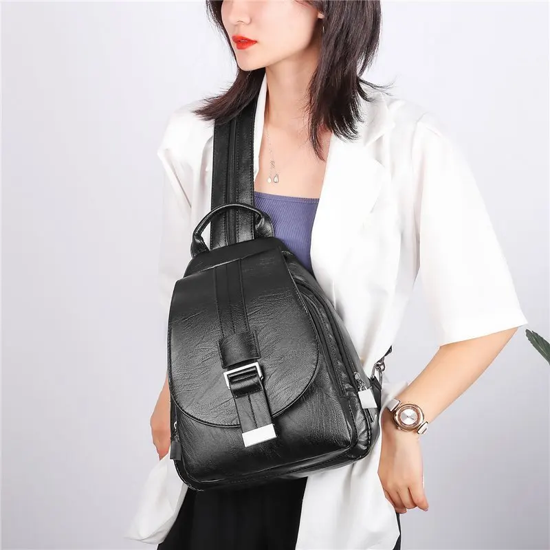 3 в 1 женский рюкзак из искусственной кожи повседневная женская нагрудная сумка