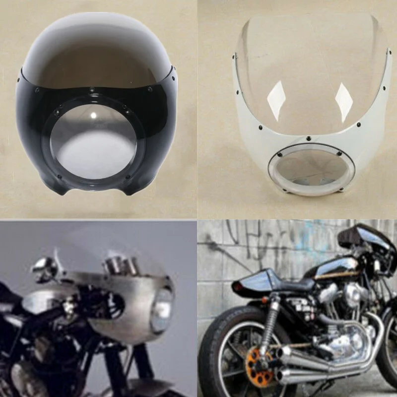 

Мотоциклетная фара 5 3/4 ", обтекатель лобового стекла для Harley Sportster XL 883 1200 Dyna Cafe Racer
