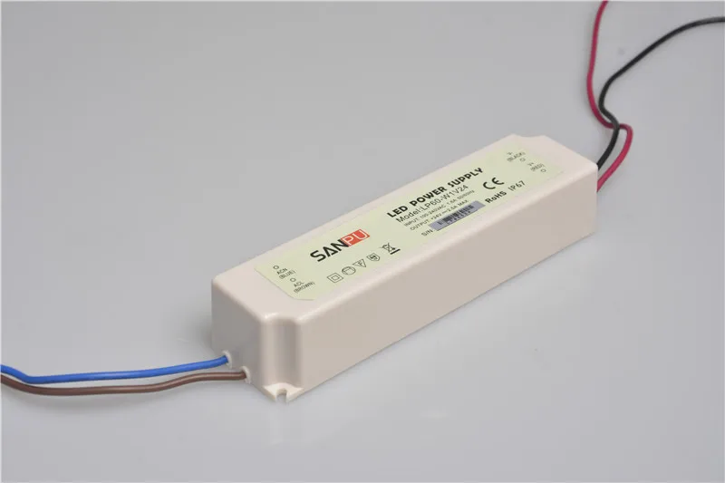 12 В/24 В водонепроницаемый источник Питания SMPS EMC EMI EMS импульсный режим AC-DC 12 вольт/24 вольт трансформатор Светодиодный драйвер постоянного тока IP67 пластик