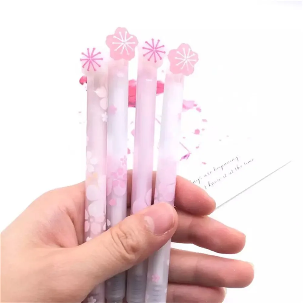 2 шт. милые розовые гелевые ручки Sakura силиконовые стираемые 0 5 мм синие чернила