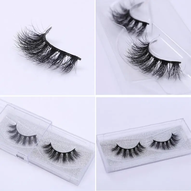 100% натуральные густые ресницы ручной работы для макияжа инструменты удлинения 3D