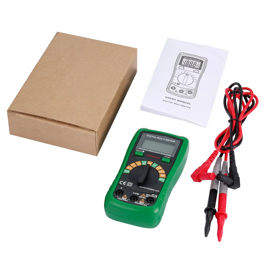 3.5 inch LCD Display Digital Multimeter Temperature Capacitance Frequency Test Auto Power Off Low Voltage Indication Backlight |