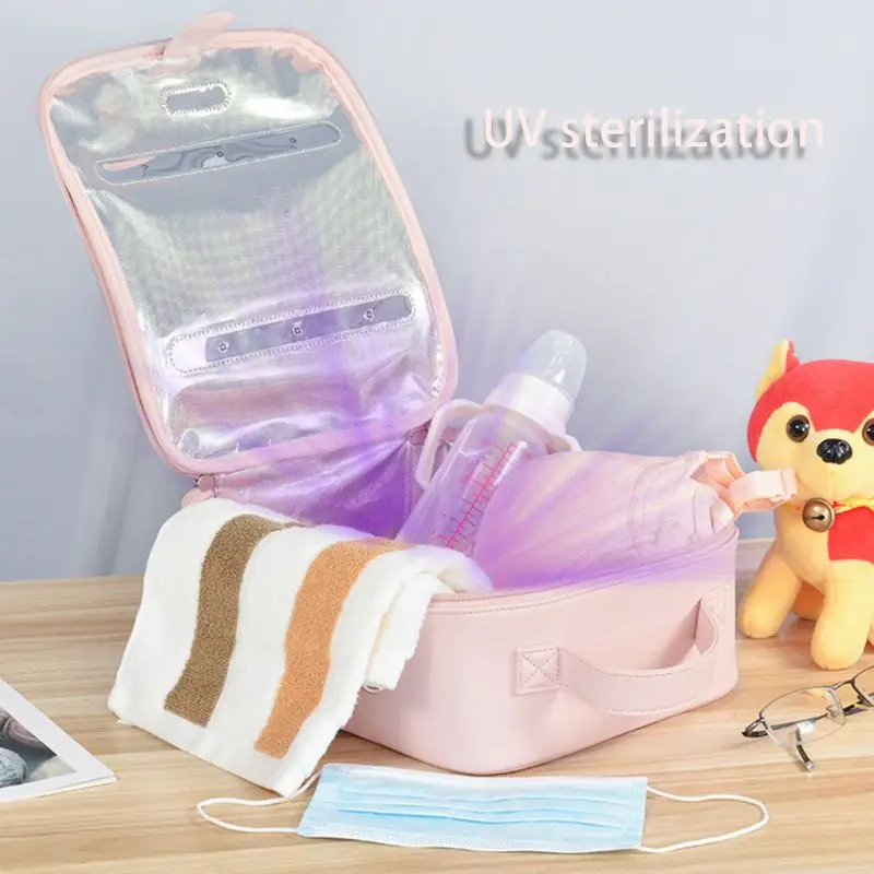 

USB Rechargeable UVC LED Sterilization Bag Portable Disinfection Shoulder Bags Home Travel Baby Food Sanitize Handbag