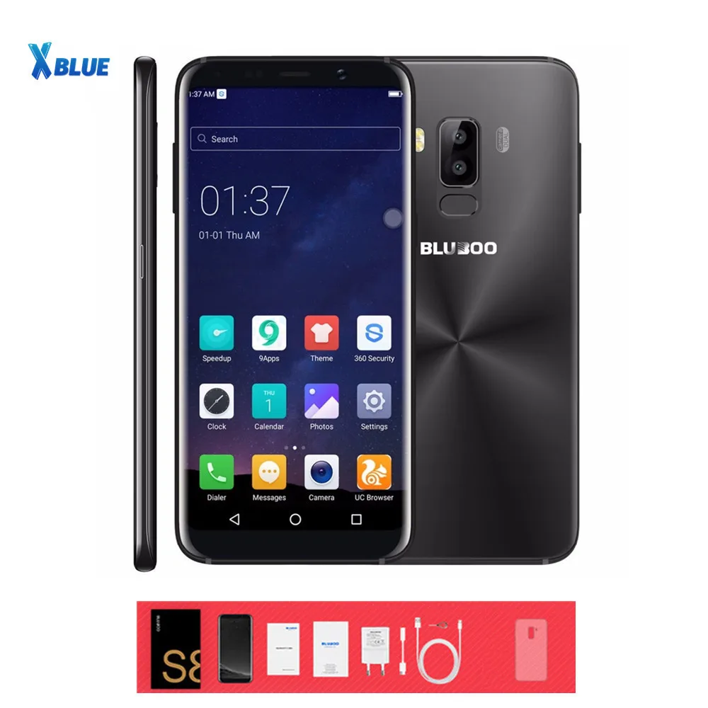 Bluboo S8 смартфон с 5 7 дюймовым дисплеем восьмиядерным процессором MTK6750 ОЗУ 3 ГБ ПЗУ 32