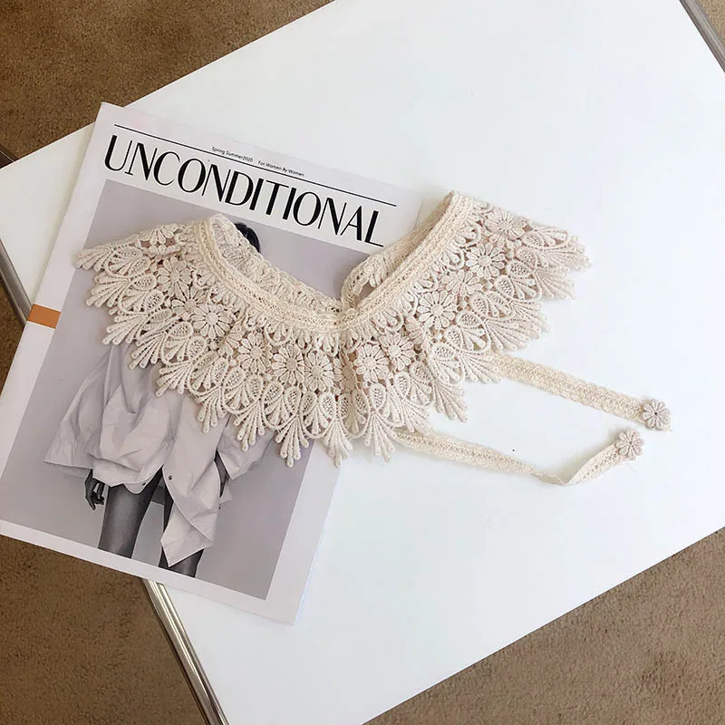 Кружевные детские нагрудники шаль хлопковый воротник милые кружевные воротники