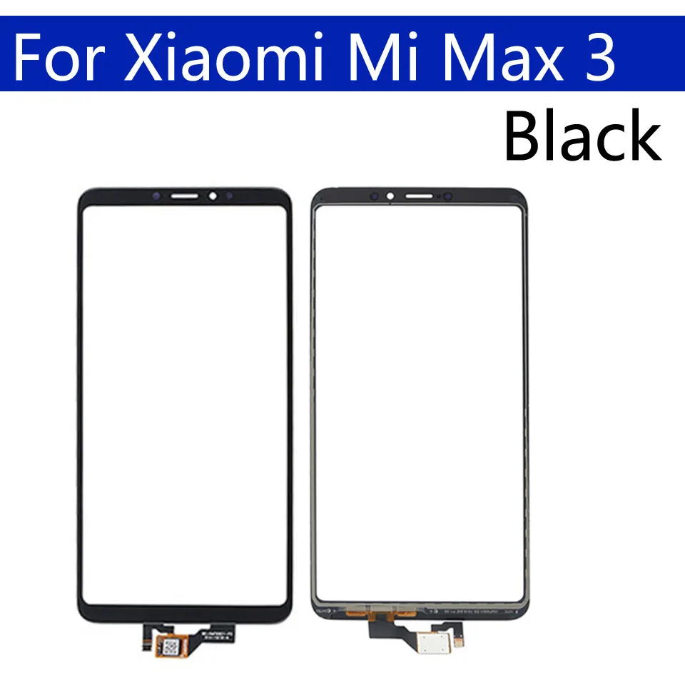 6," сенсорный экран для Xiaomi mi Max 3 mi Max3 Max3 Сенсорная панель Сенсорный ЖК-дисплей стеклянная линза Панель дигитайзер Замена