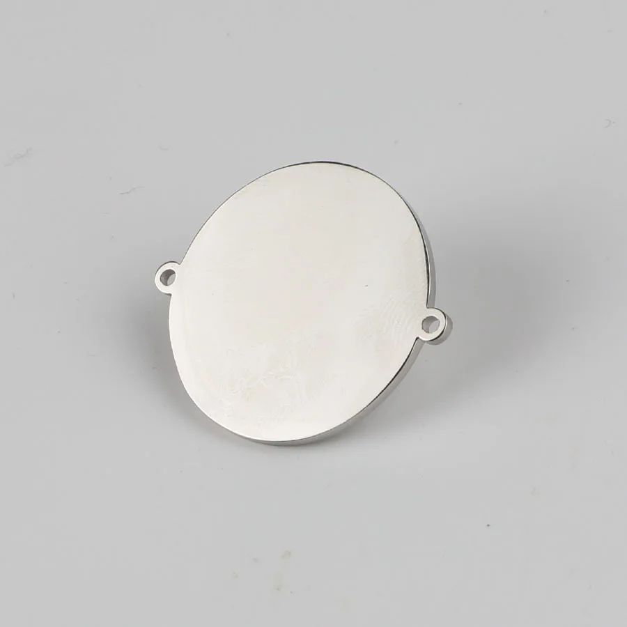 Подвеска из нержавеющей стали круглая бирка подвеска высокие зеркальные